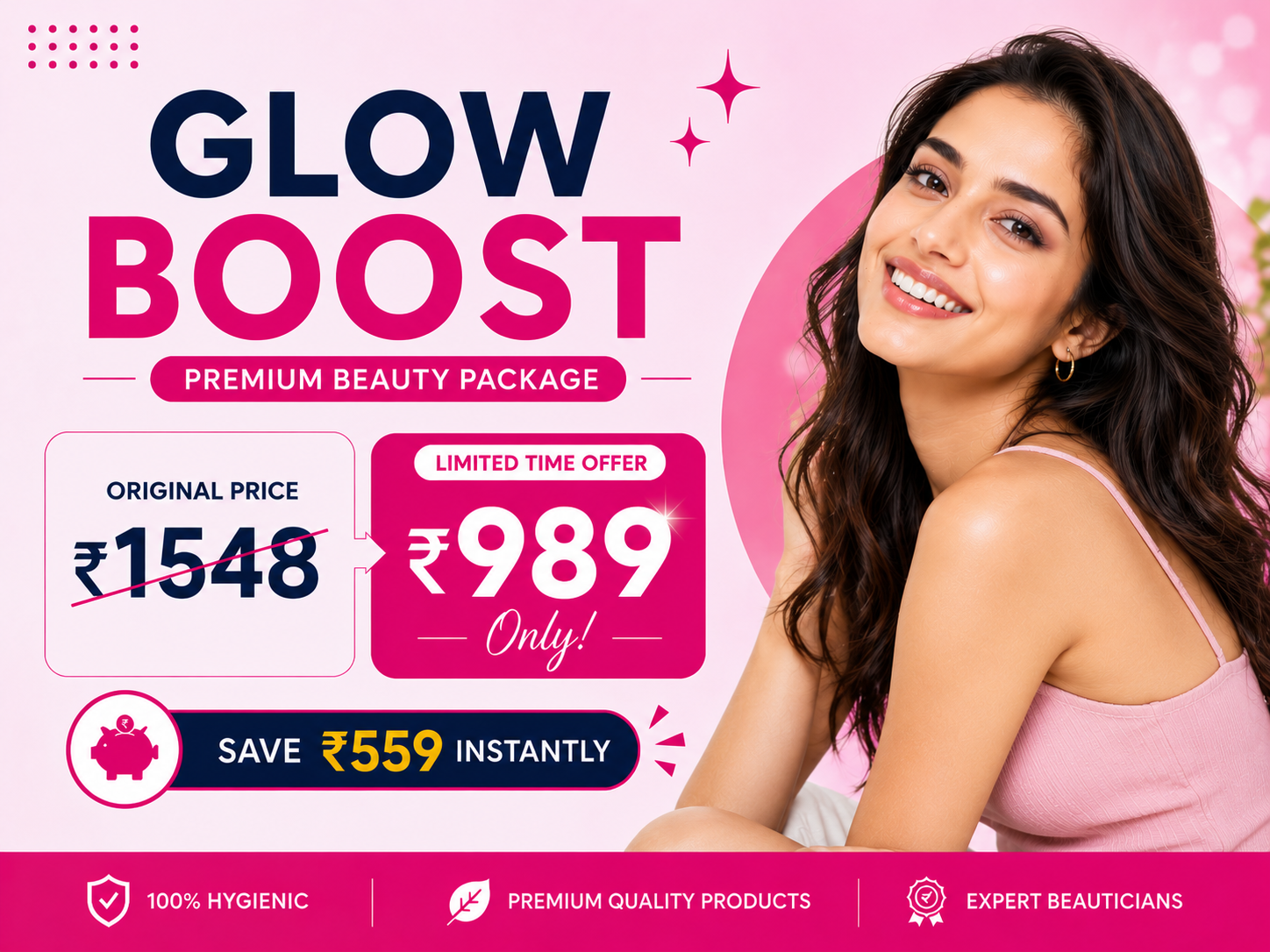 Glow Boost -  Seaweed Clean Up  + D Tan + Threading