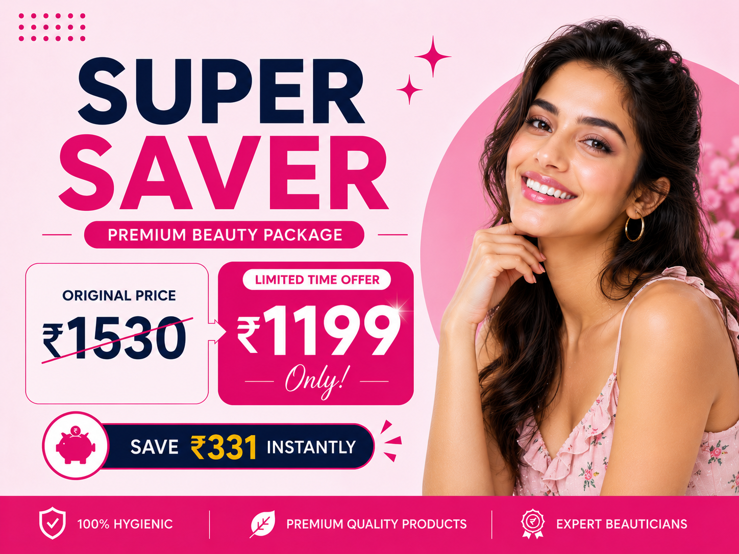 Super Saver - Facial + Rica Wax + Theading